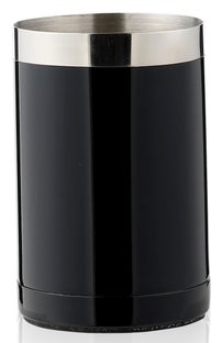 Kubek łazienkowy metalowy czarny Ø6x10 cm – obraz-1