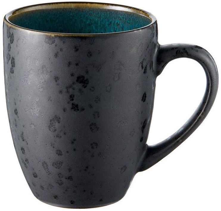 Kubek Malosa 8x10 cm 300 ml  czarny/zielony – obraz-1