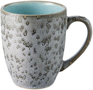 Kubek Malosa 8x10 cm 300 ml szary/błękitny – obraz-1