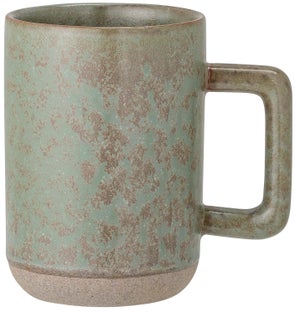 Kubek kamionkowy brązowo zielony przecierany 375 ml – obraz-1