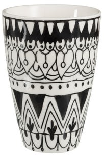 Kubek ceramiczny biało czarny – obraz-1