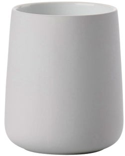 Kubek na szczoteczki Nova 8x10 cm szary - soft grey – obraz-1