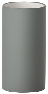 Kubek na szczoteczki porcelanowy szary 6x12 cm – obraz-1