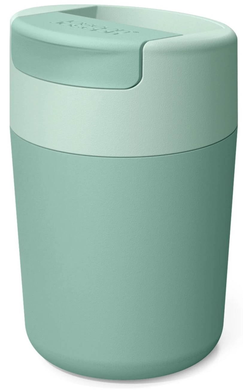 Kubek podróżny jasnozielony 340 ml  – obraz-1