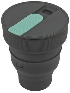 Kubek składany szary eko 350 ml – grafika-1.