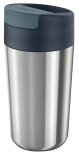 Kubek termiczny srebrny 454 ml stal nierdzewna – obraz-1