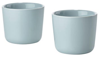 Kubek kamionkowy (2-set) niebieski – obraz-1