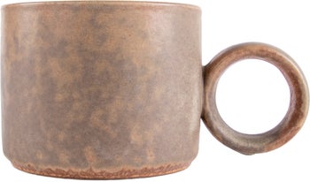 Kubek Thea Ø10x8 cm brązowy – obraz-1
