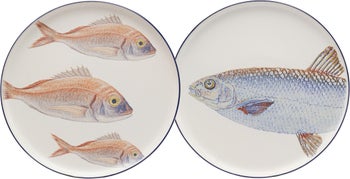 Plate Poisson Blue Ø27cm Assorted – billede-1.