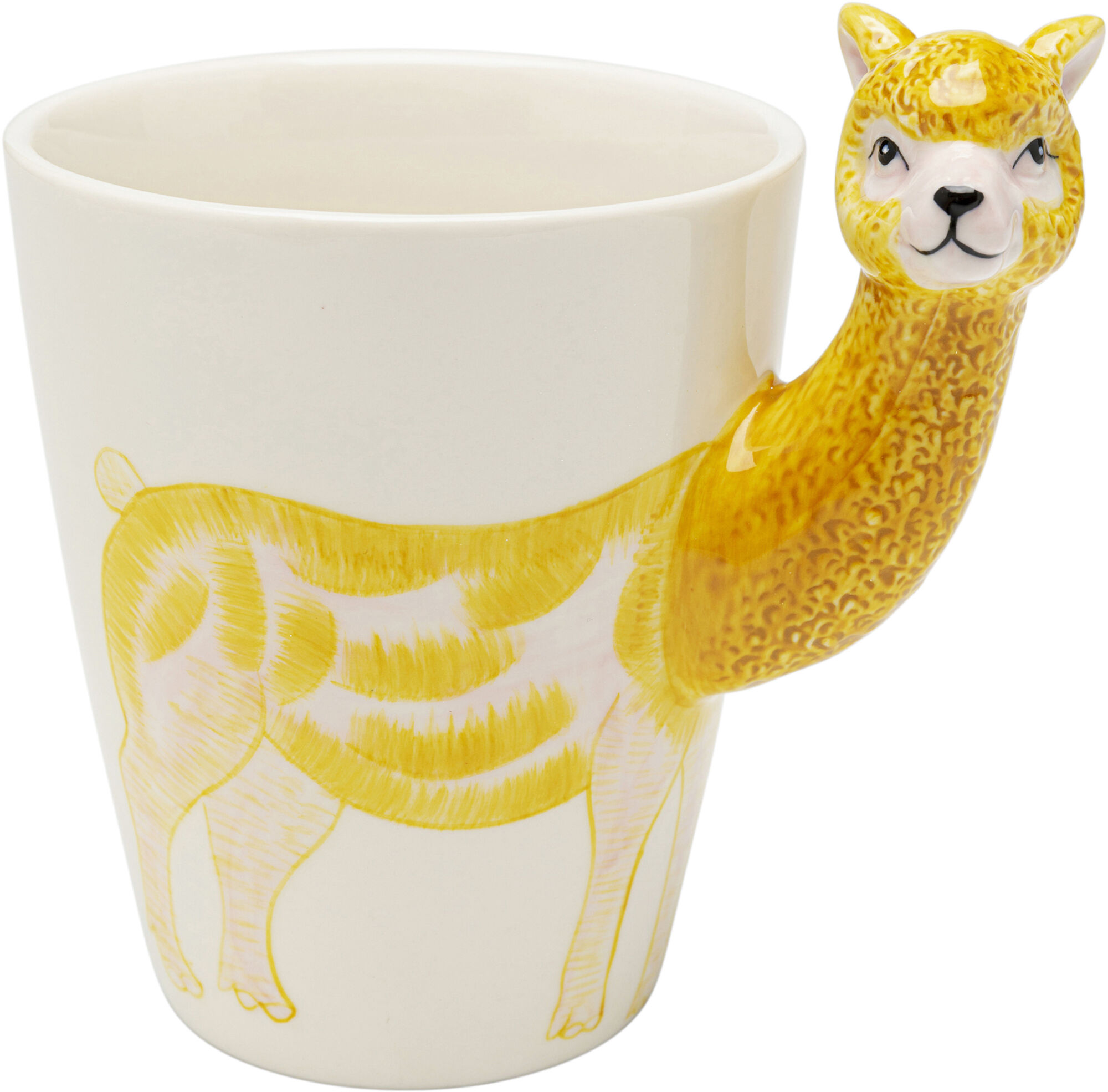 Mugg Funny Animal Alpaca - Alpacka, 12cm – bild-1.