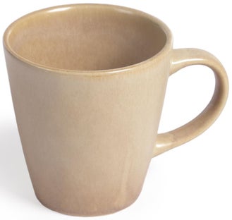 Kubek z uchem ceramiczny 330 ml beżowy – obraz-1
