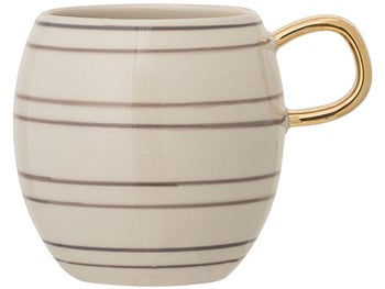 Kubek z uchwytem Ava Ø8,5 cm naturalny – obraz-1