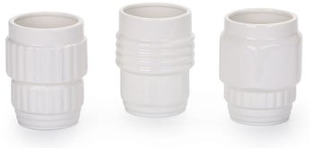 Kubki Machine (3-set) Ø9x11 cm białe – obraz-1