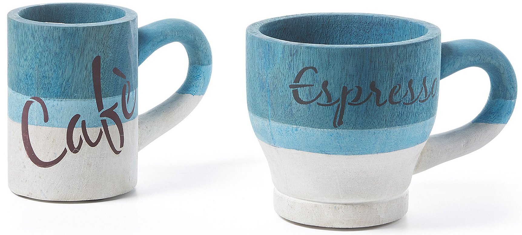 Kubki 15x25 cm niebiesko-białe (2-set) – obraz-1