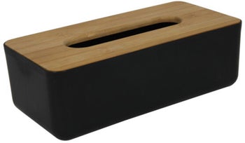 Кутия за салфетки с бамбуков капак – изображение-1