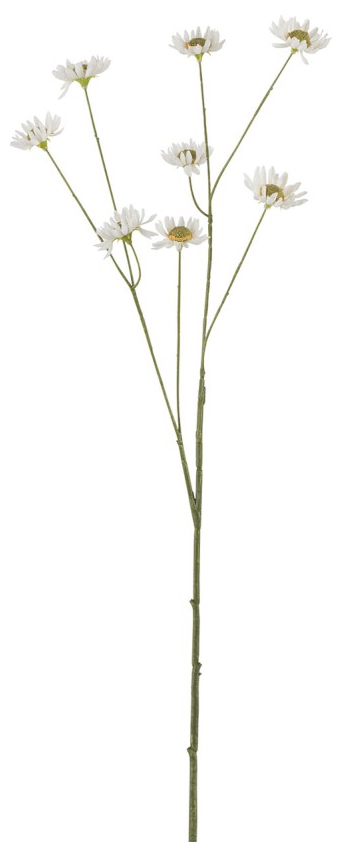 Kwiat dekoracyjny Daisy 64 cm biały – obraz-1