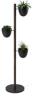 Kwietnik Floristand 44x140 cm czarno-brązowy – obraz-1