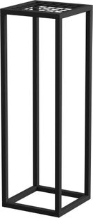 Kwietnik stojący loftowy czarny z metalu 19x60 cm – obraz-1