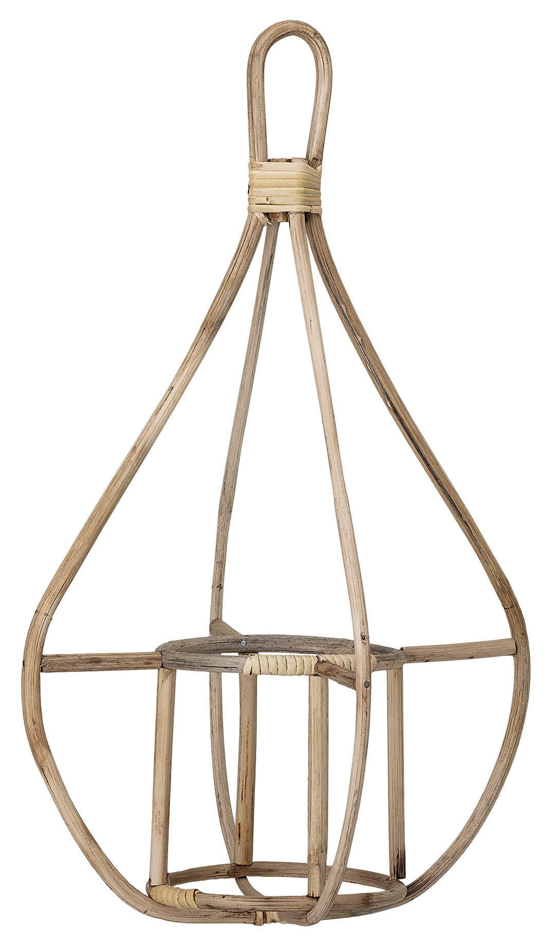 Kwietnik wiszący Leilani ∅23x52 cm naturalny – obraz-1