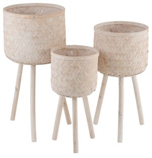 Zestaw trzech kwietników Felicity naturalne – obraz-1