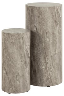 Kwietniki okrągłe 2-set szare – grafika-1.