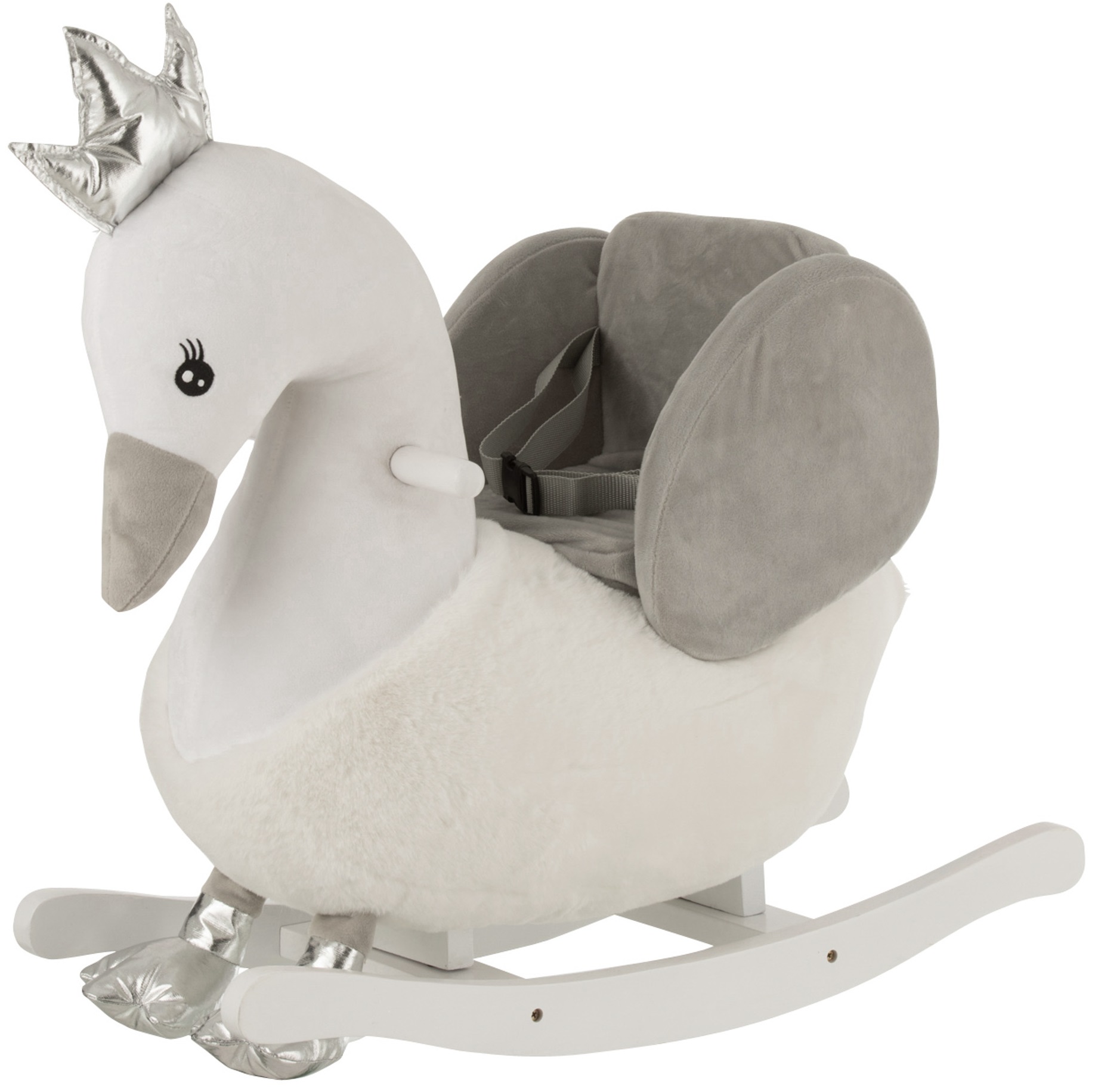 Łabędź na biegunach 30x60 cm biało-srebrny – obraz-1