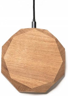 Ładowarka bezprzewodowa Qi dąb – obraz-1