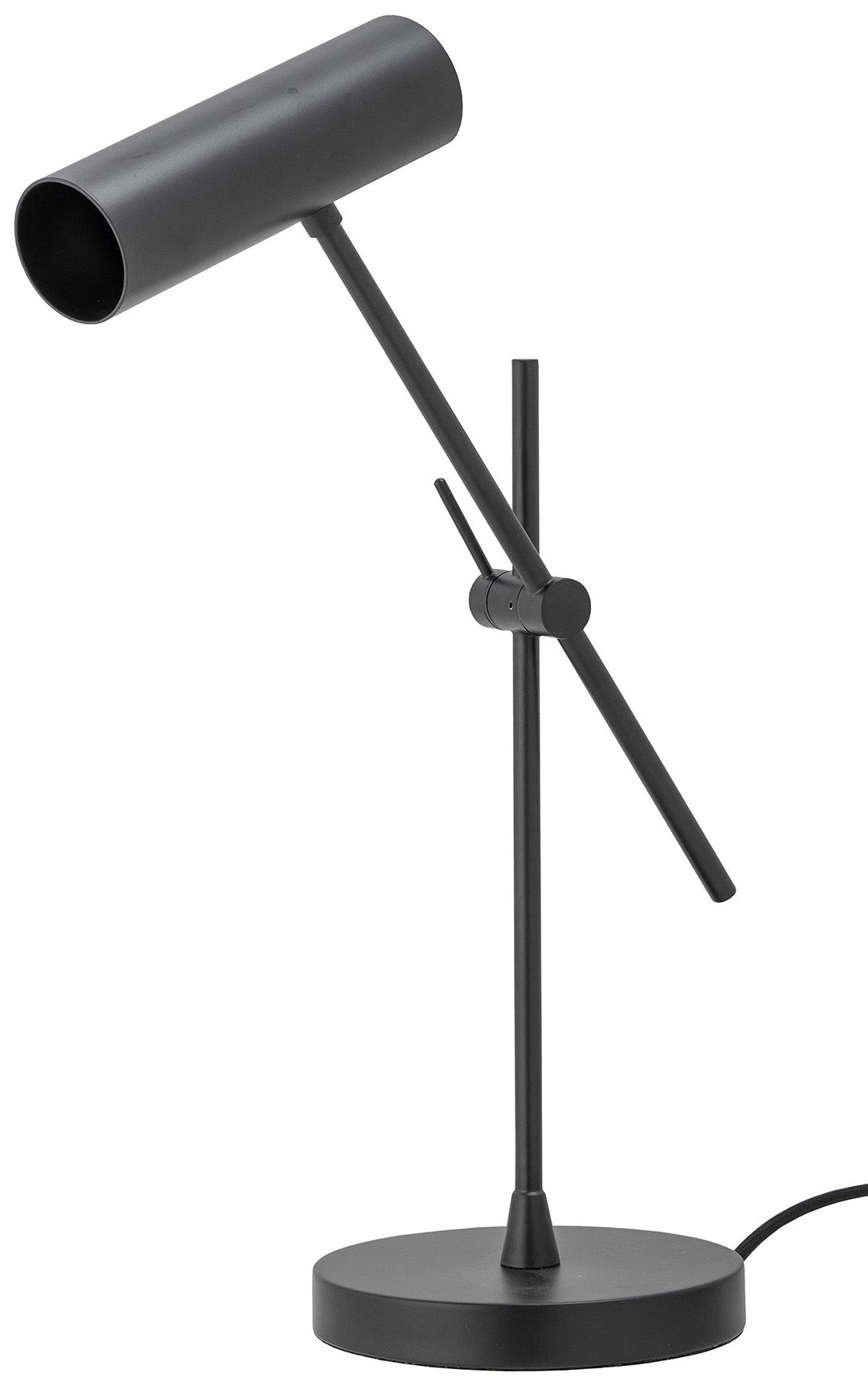 Lampa biurkowa loft czarna regulowana 40 cm – obraz-1