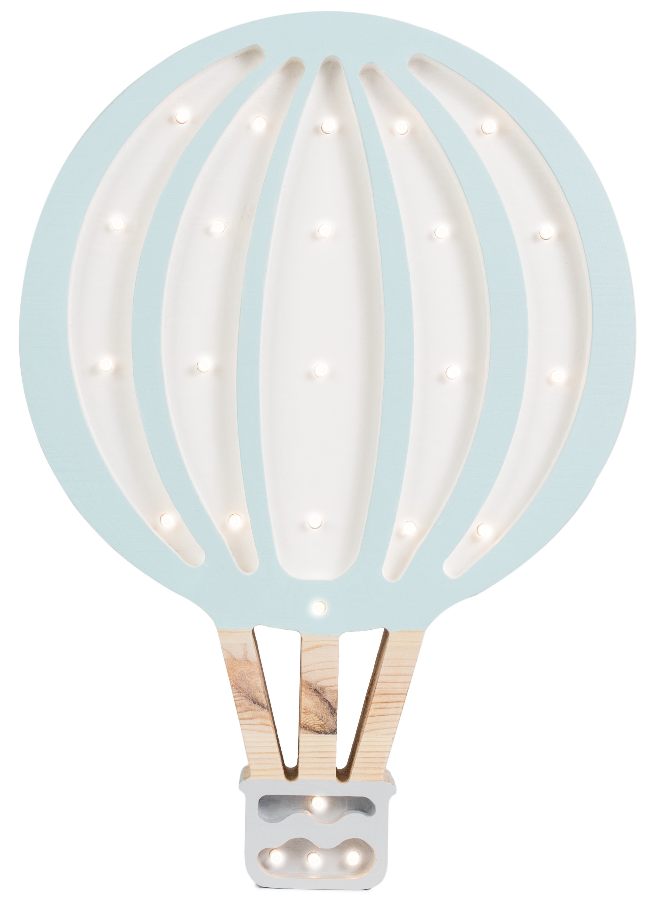 Lampa dla dzieci Latający Balon 24x39 cm niebieska – obraz-1