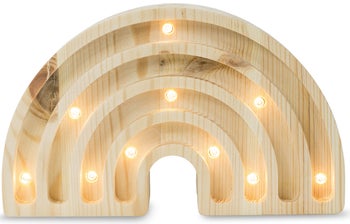 Lampa dla dzieci Tęcza Mini 20x12 cm drewniana – obraz-1