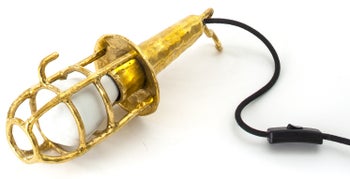 Lampa Fingers Ø11x30 cm złota – obraz-1