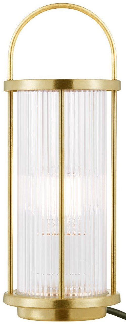 Lampa ogrodowa Ø10x33 cm mosiężna – obraz-1