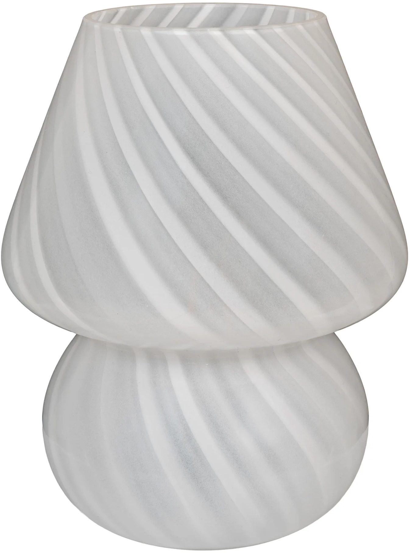 Lampa ogrodowa szklana na baterie biała 15,5x19,5 cm – grafika-1.