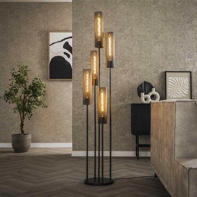 Lampa podłogowa 5L stepped tube mesh – grafika-1.