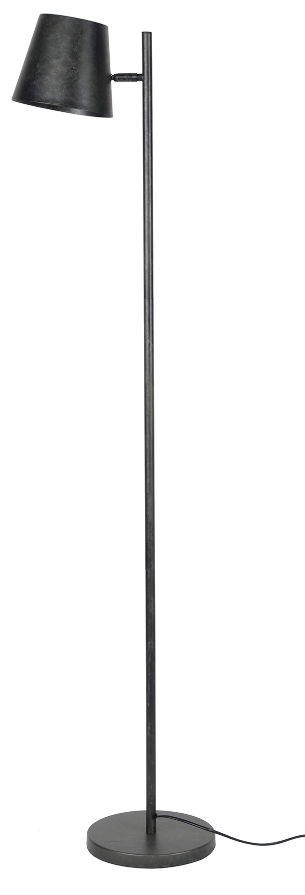 Lampa podłogowa metalowa czarna 157 cm – grafika-1.