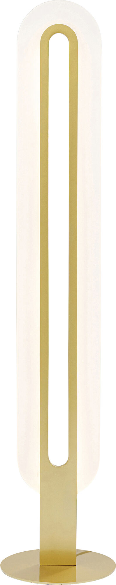 Lampa podłogowa LED biało-złota 135x28 cm – obraz-1