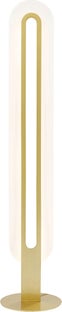 Lampa podłogowa LED biało-złota 135x28 cm – obraz-1