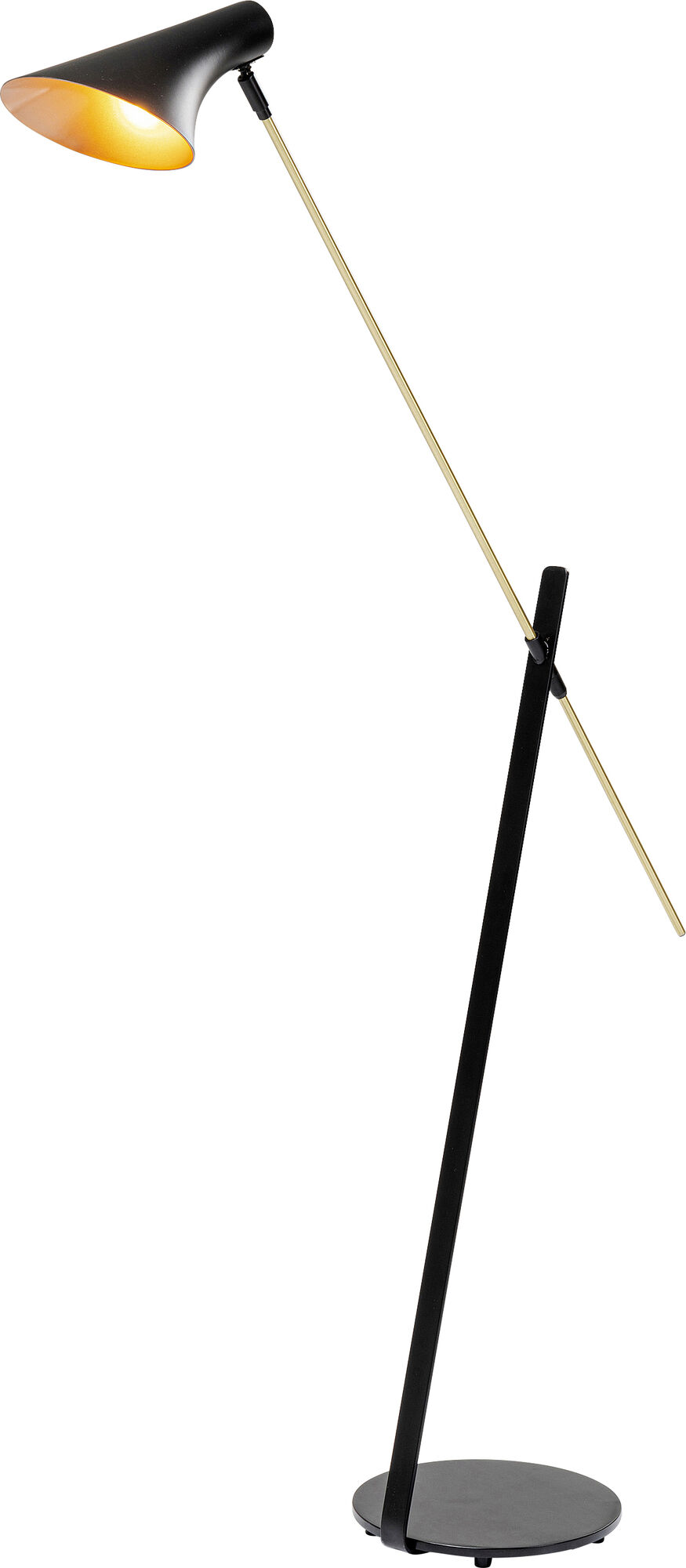 Lampa podłogowa Axe 87x154 cm czarna – obraz-1