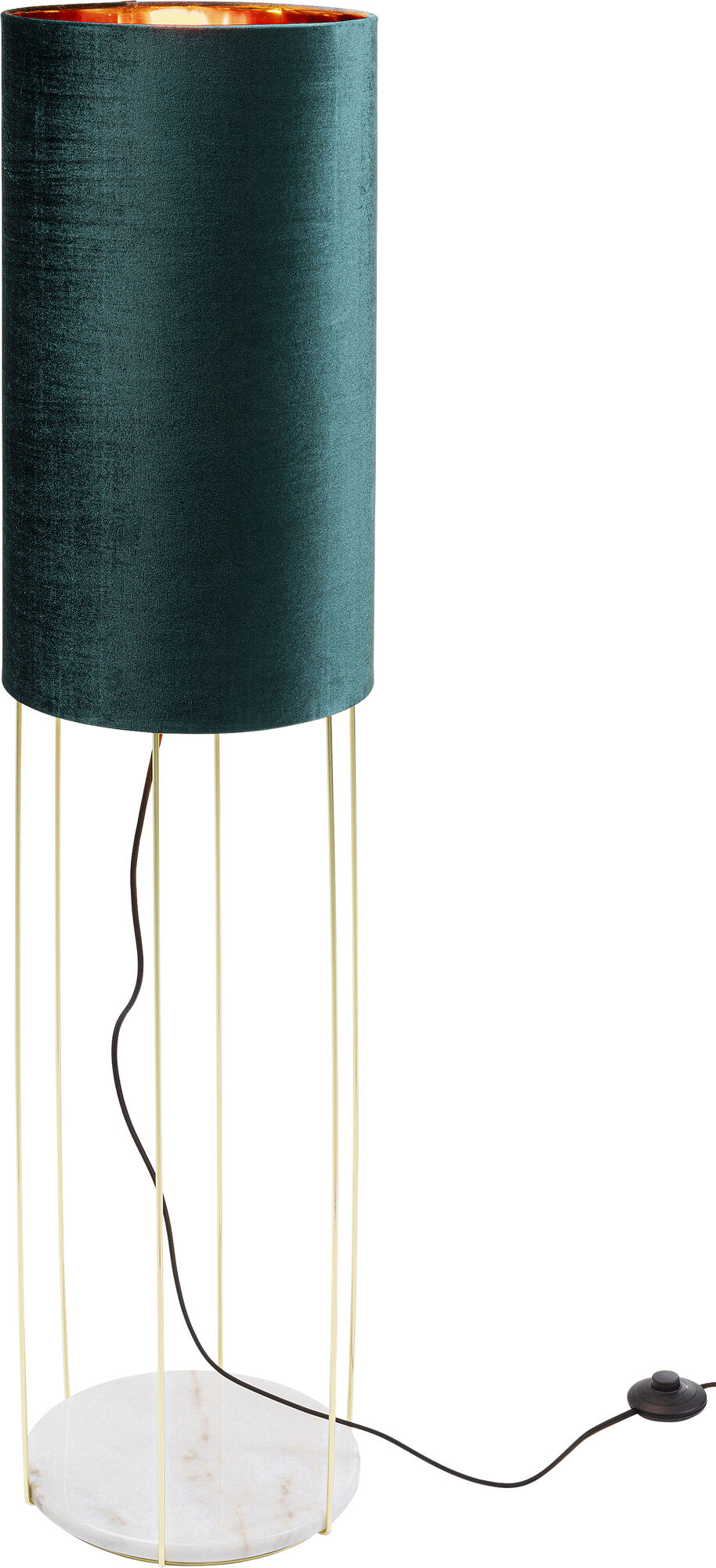 Lampa podłogowa Cafeteria Lounge 30x135 cm turkusowa – obraz-1