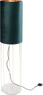 Lampa podłogowa Cafeteria Lounge 30x135 cm turkusowa – obraz-1