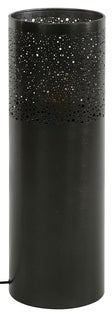 Lampa podłogowa cylinder czarna niklowa z metalu Ø20x60 cm – grafika-1.