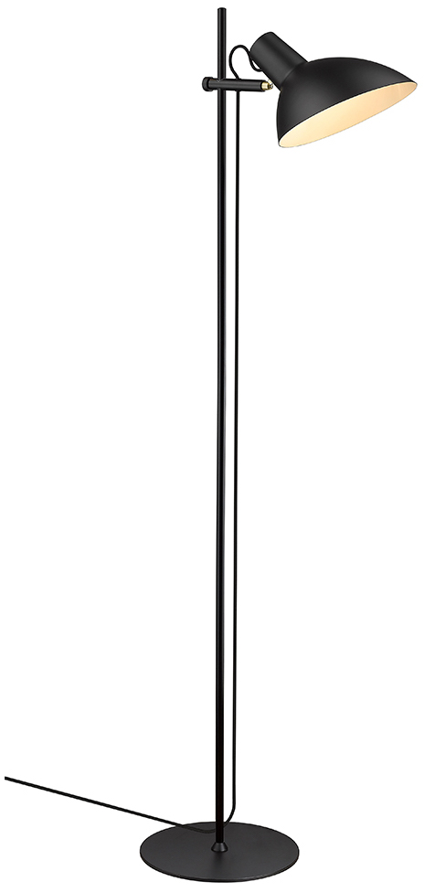 Lampa podłogowa czarna metalowa Ø23x150 cm – obraz-1