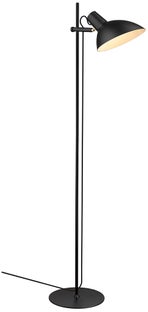 Lampa podłogowa czarna metalowa Ø23x150 cm – obraz-1
