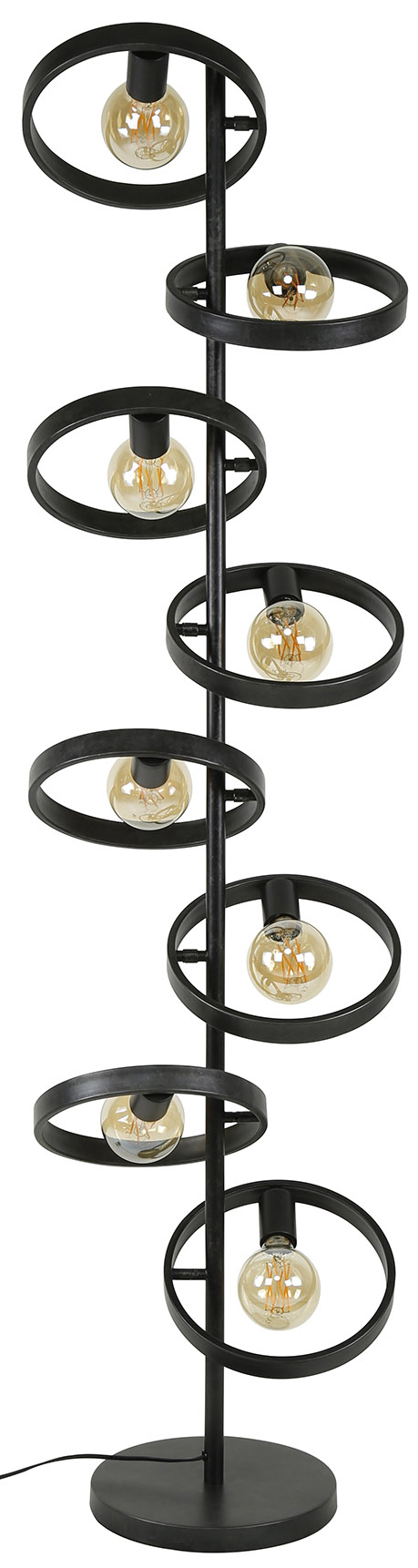 Lampa podłogowa loft 8xE27 metalowa antracytowa 160 cm – grafika-1.