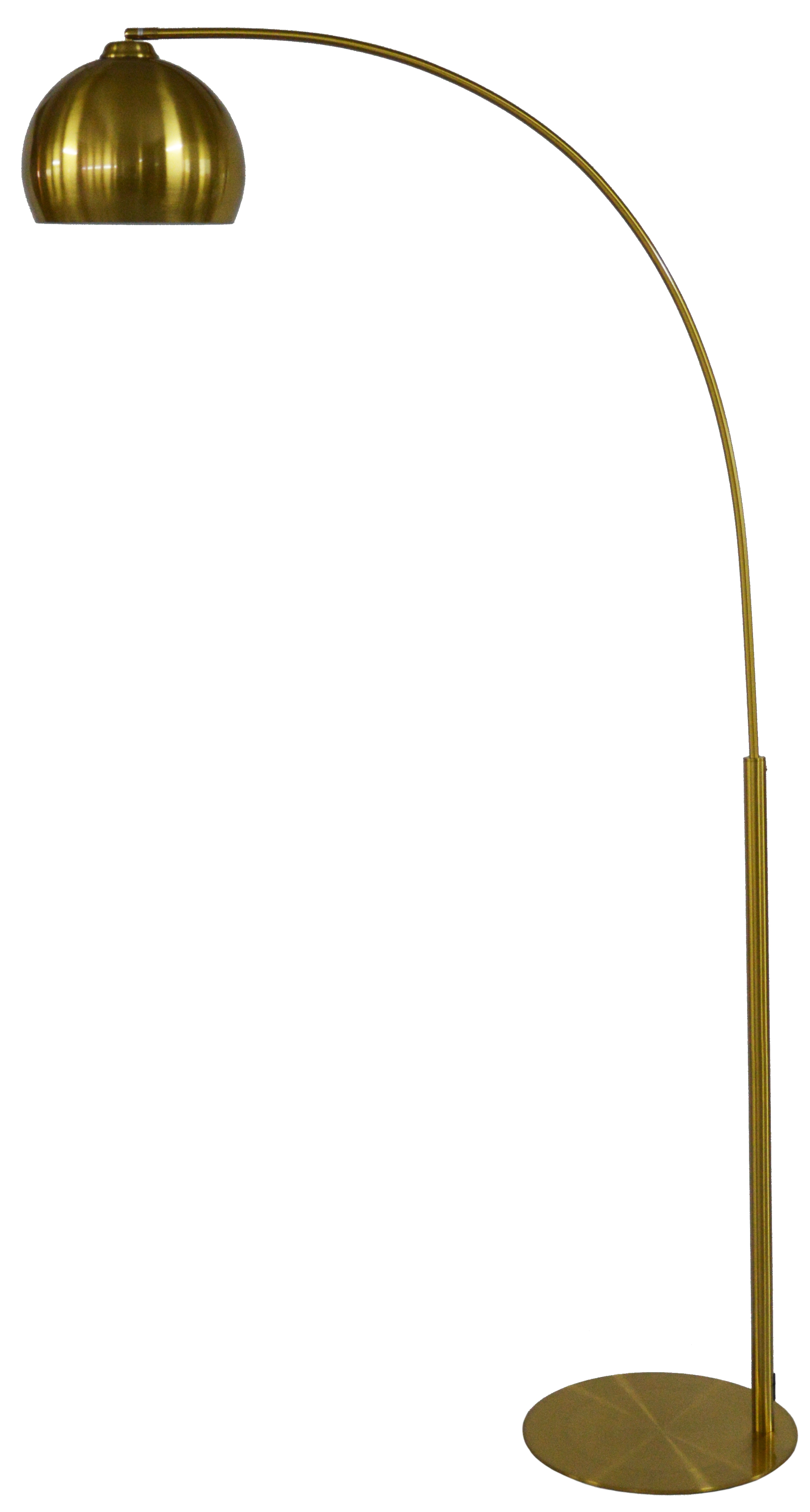 Złota lampa podłogowa metalowa w stylu nowoczesnym – grafika-1.