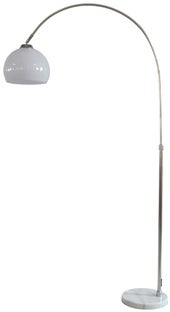 Lampa podłogowa Driere 87x157 cm srebrno-biała – obraz-1
