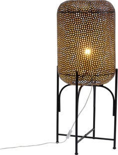 Lampa podłogowa Oasis ∅38x92 cm brązowo-czarna – grafika-1.