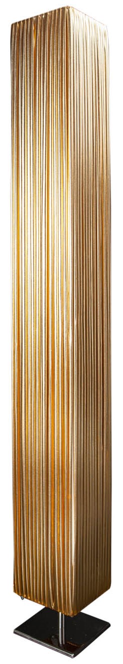 Nowoczesna lampa podłogowa srebrno-złota z wytrzymałego materiału – grafika-1.