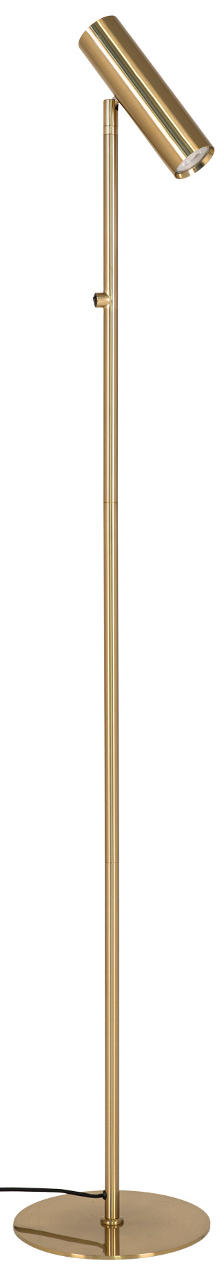 Lampa podłogowa metalowa złota Ø25x150 cm – grafika-1.