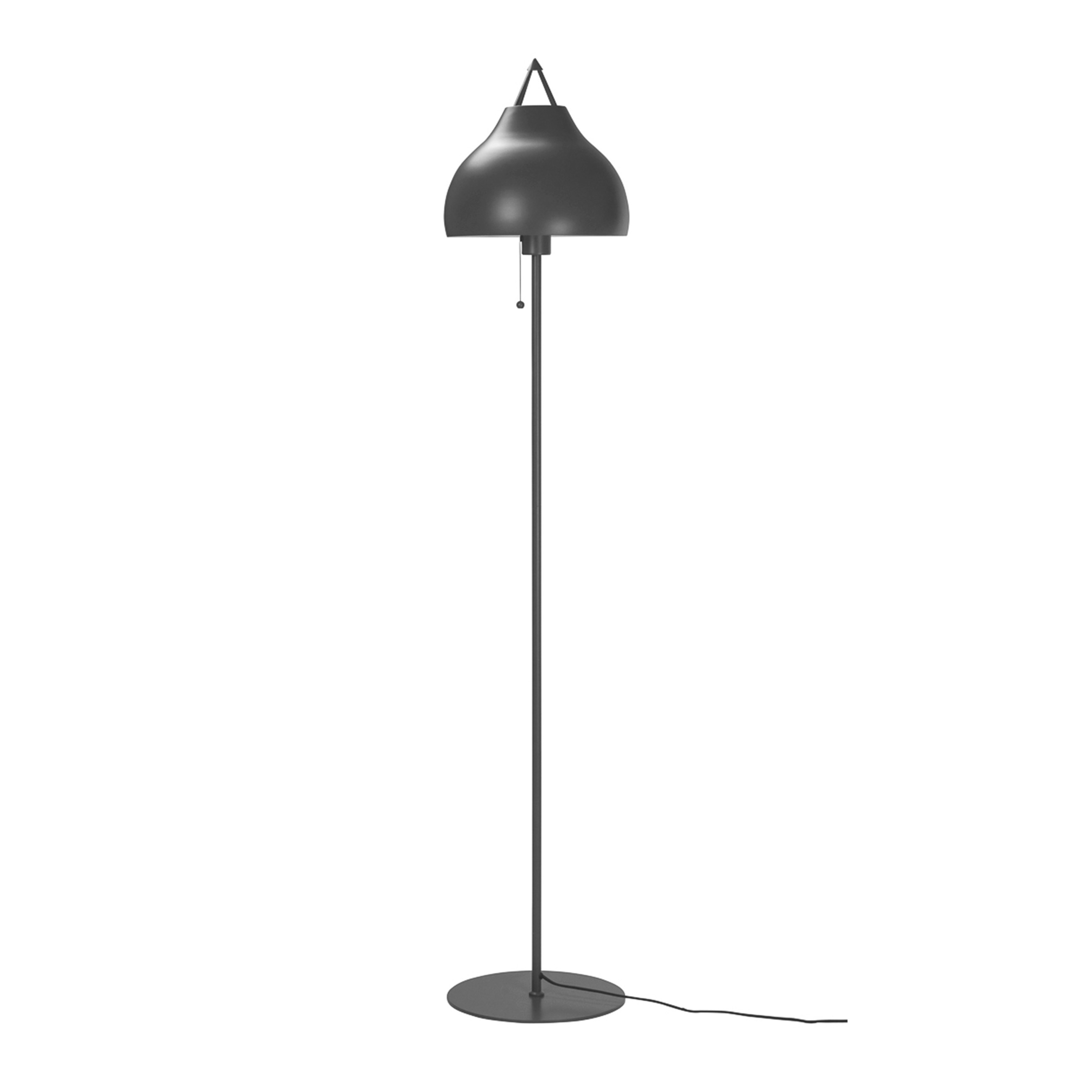 Lampa podłogowa Pyra D29 szara stylowa metalowa – grafika-1.